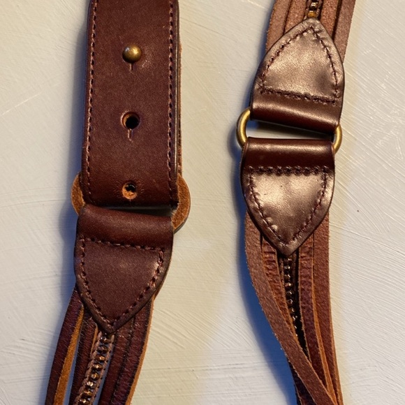 Vintage Eddie Bauer Split Leather Belt - Picture 12 of 13